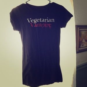 Vegetarian vampire tshirt