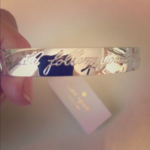 Kate Spade silver Idiom Bangle