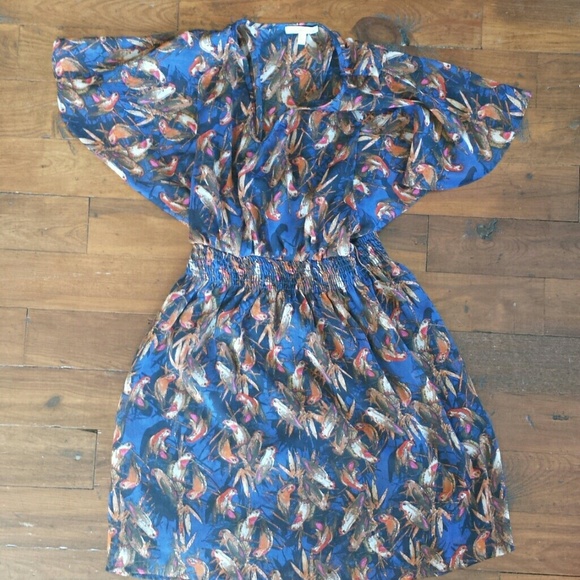 Bird print dress