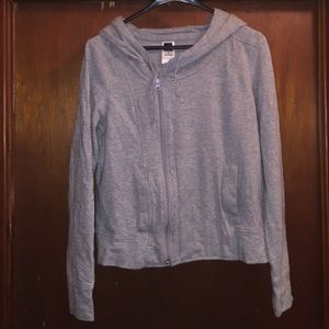 North Face off set zipper jacket