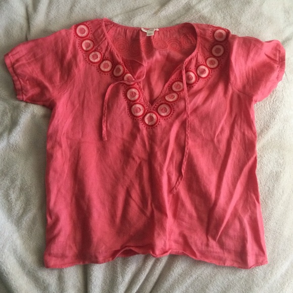 Pink jcrew tunic