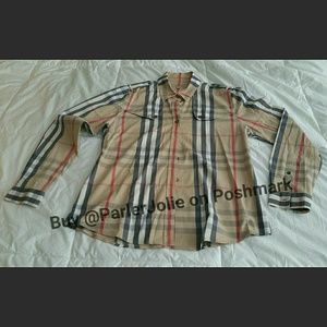 Authentic Burberry Long Sleeve Button Down