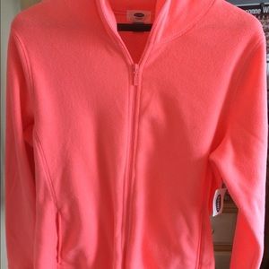 Bright pink fleece