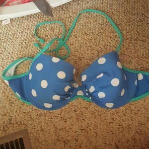 Polka dot bikini top