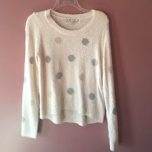 Lauren Conrad polka dot sweater, size M