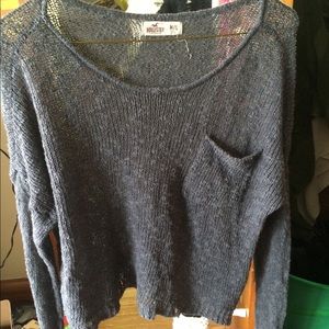 Loose knit cropped sweater