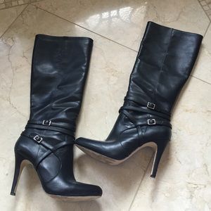 INC TALL BLACK BOOTS
