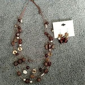 Necklace and earrings