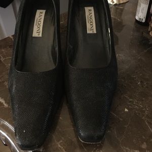 Black suede to the touch shoes