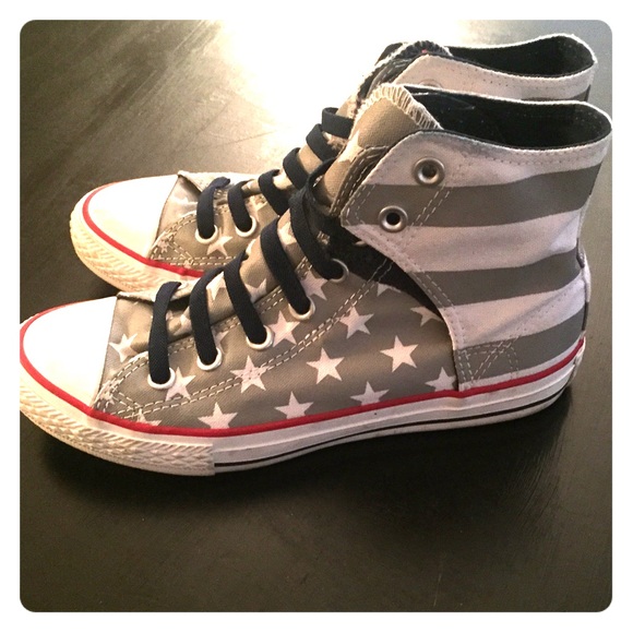 American Flag high top Converse