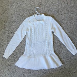 Luxe Crochet Peplum Sweater