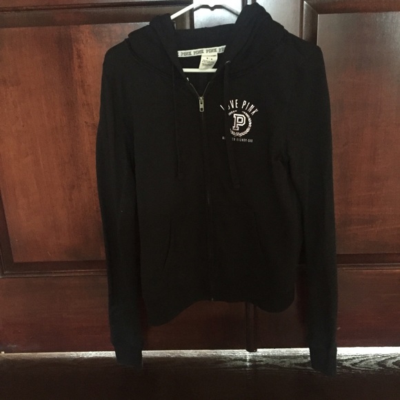 PINK sweatshirt zip up