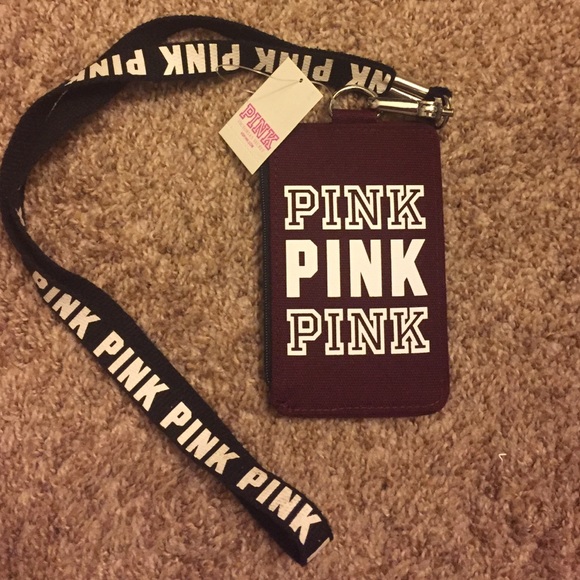 Vs pink maroon landyard@beautycentral