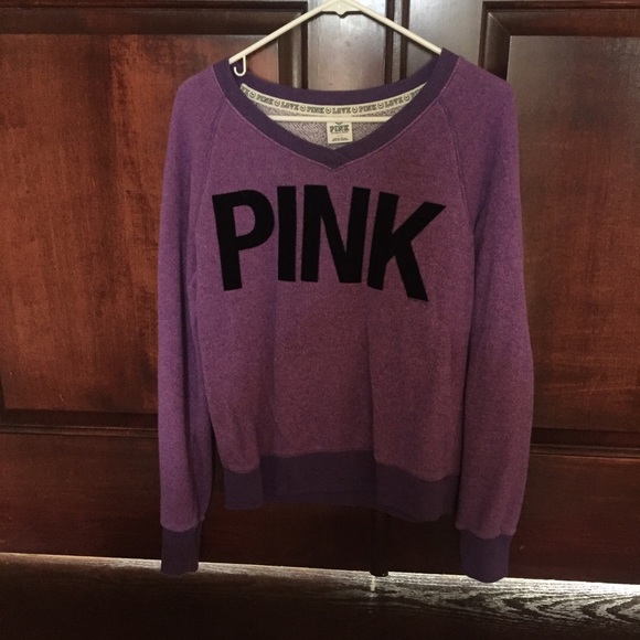 pink pullover sweatshirt