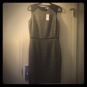 Brand new luxe sleeveless tweed dress with tags