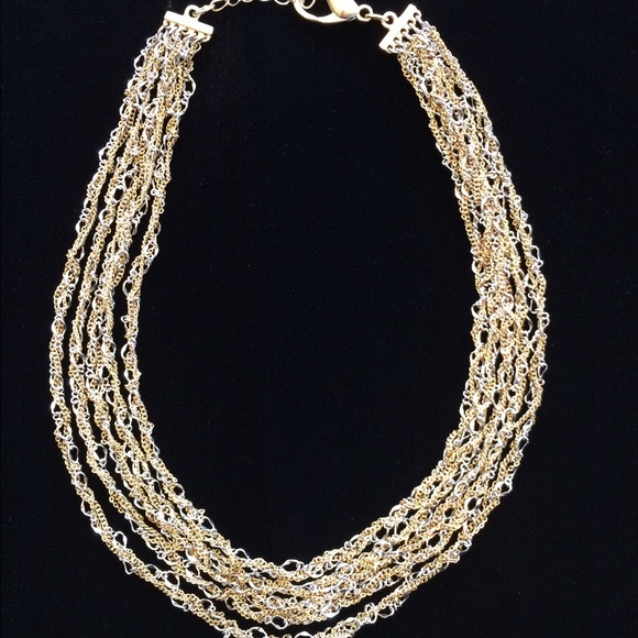 Banana Republic, Multi-Chain, Mixed-Metal Necklace