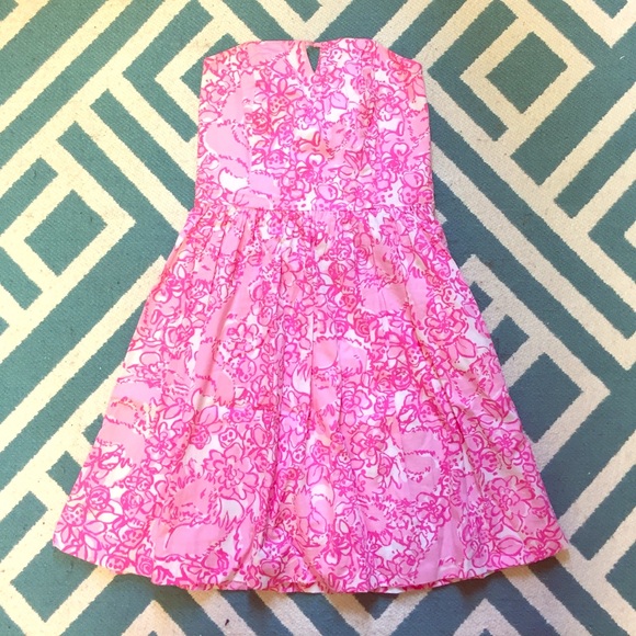 Lily Pulitzer "She's a Fox" strapless dress
