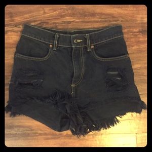 Dark wash Brandy Melville denim shorts high waist