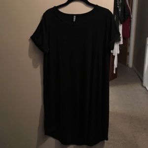 Black t-shirt dress, never worn