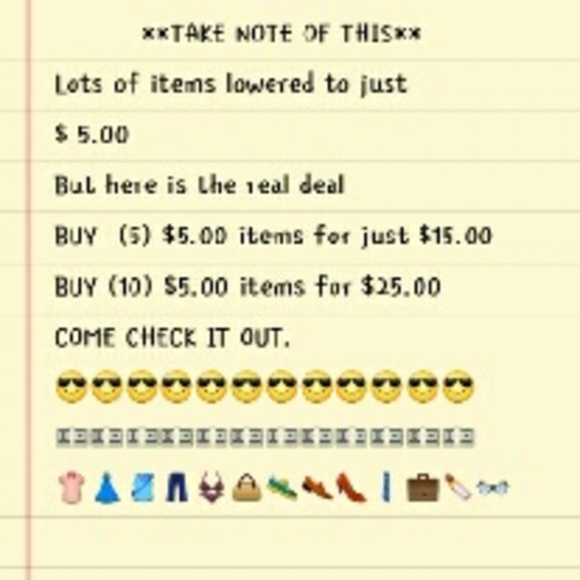 LOTS OF STUFF LOWERED TO JUST $5 - Picture 1 of 1