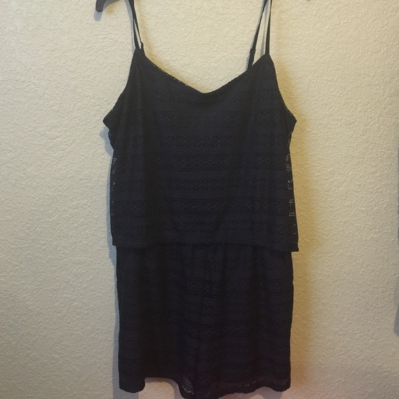 Short navy blue jumpsuit