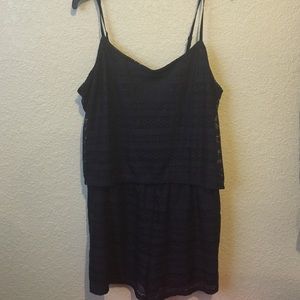 Short navy blue jumpsuit