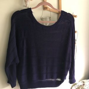 Navy blue sweater