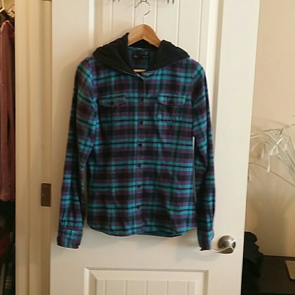 Hooded plaid flannel