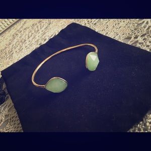 Gold and green resizable cuff