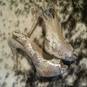 Snake skin heels