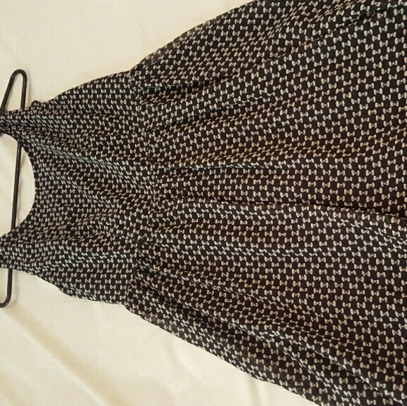 Francescas high-low bow print dress
