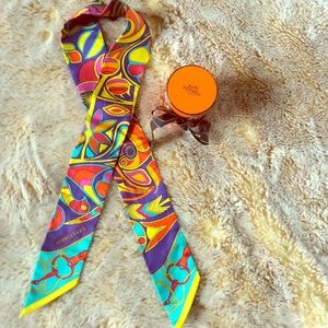 Authentic Hermes Twilly Scarf