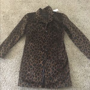 Express Animal Print trench coat