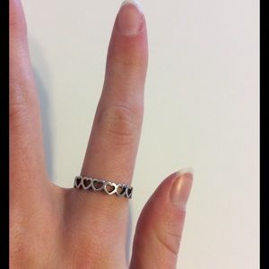 James Avery multiple heart ring