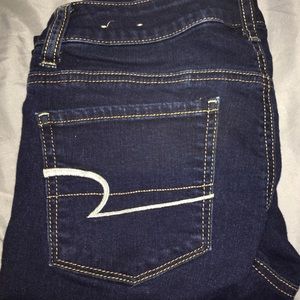 Dark wash American eagle skinny jeans