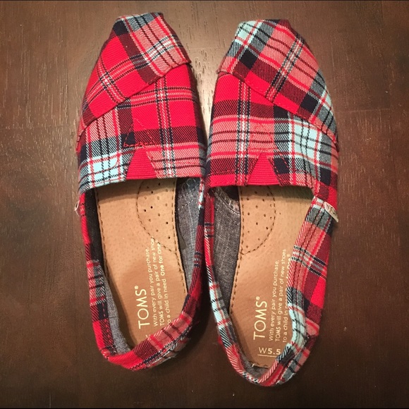 Plaid Toms