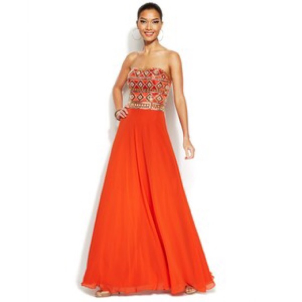 floor length, no stains/rips  original strapless
