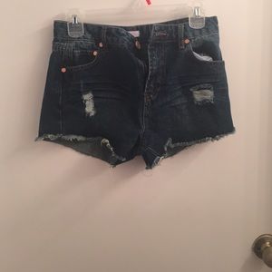 Denim shorts