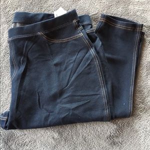 NWT Demin Leggings XL