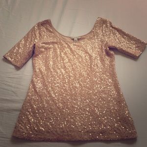 Size Small Banana Republic sequin top