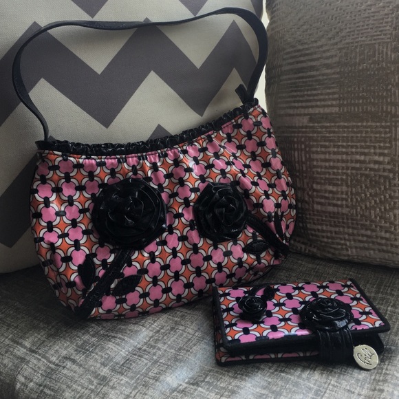 Vera Bradley Bag & Wallet Frill line Rosie Posie🌹