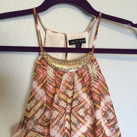 Halter Top Dress with a Super Fun Pattern - Picture 3 of 4