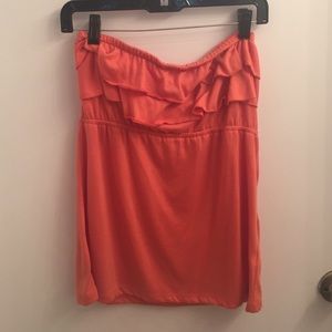 Ruffled tube top