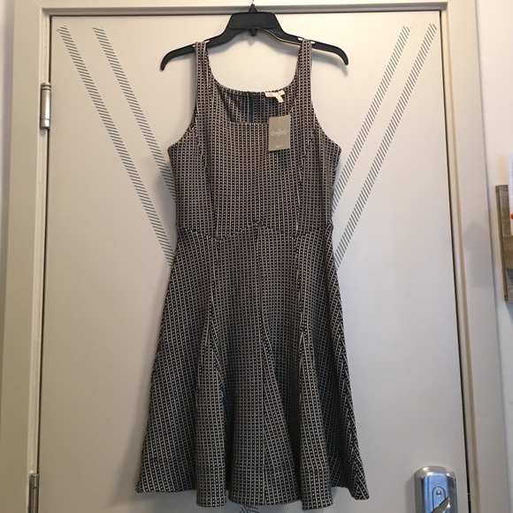 NWT Anthropologie black&white Tanith dress