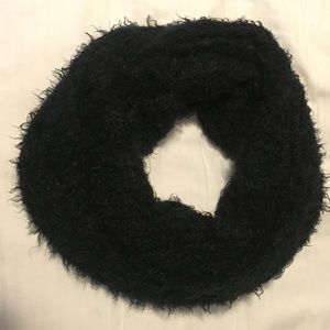 Silence + Noise black fuzzy scarf from UO!