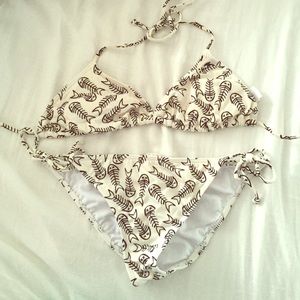 Billabong fish skeleton bikini
