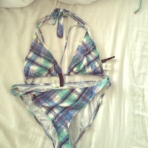 Ralph Lauren plaid style bikini
