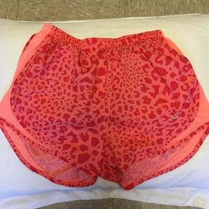 Rare Peach/coral cheetah print Nike tempo shorts