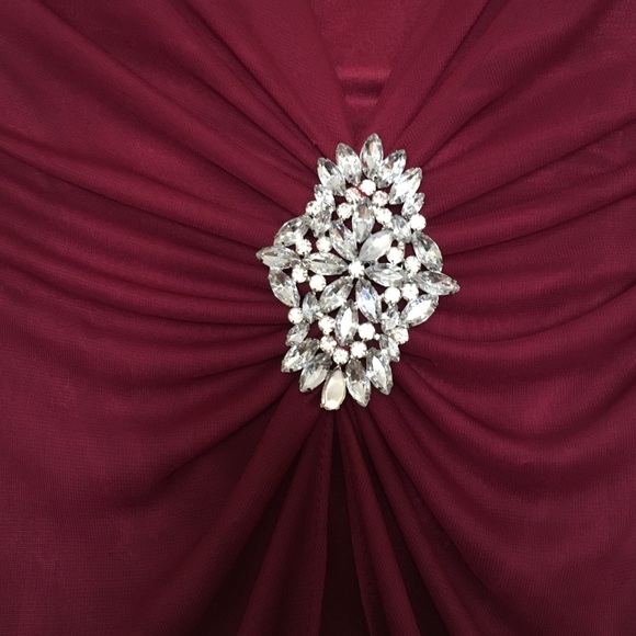 Maroon homecoming or formal dress