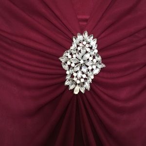 Maroon homecoming or formal dress